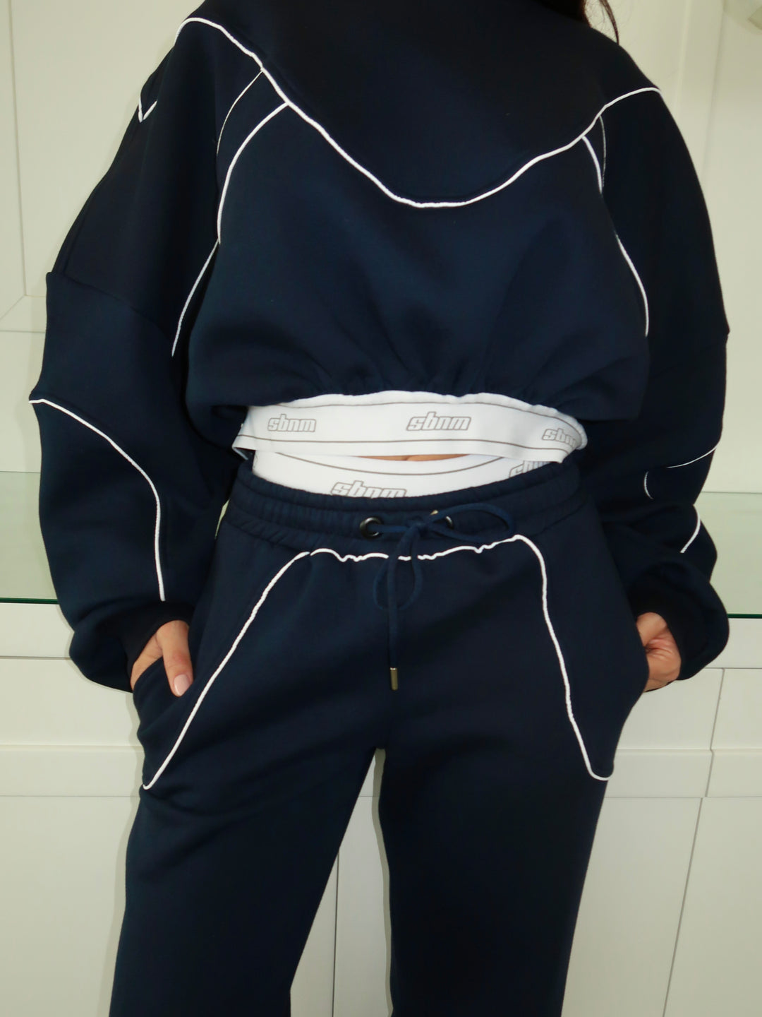 Navy contour sweatshirt