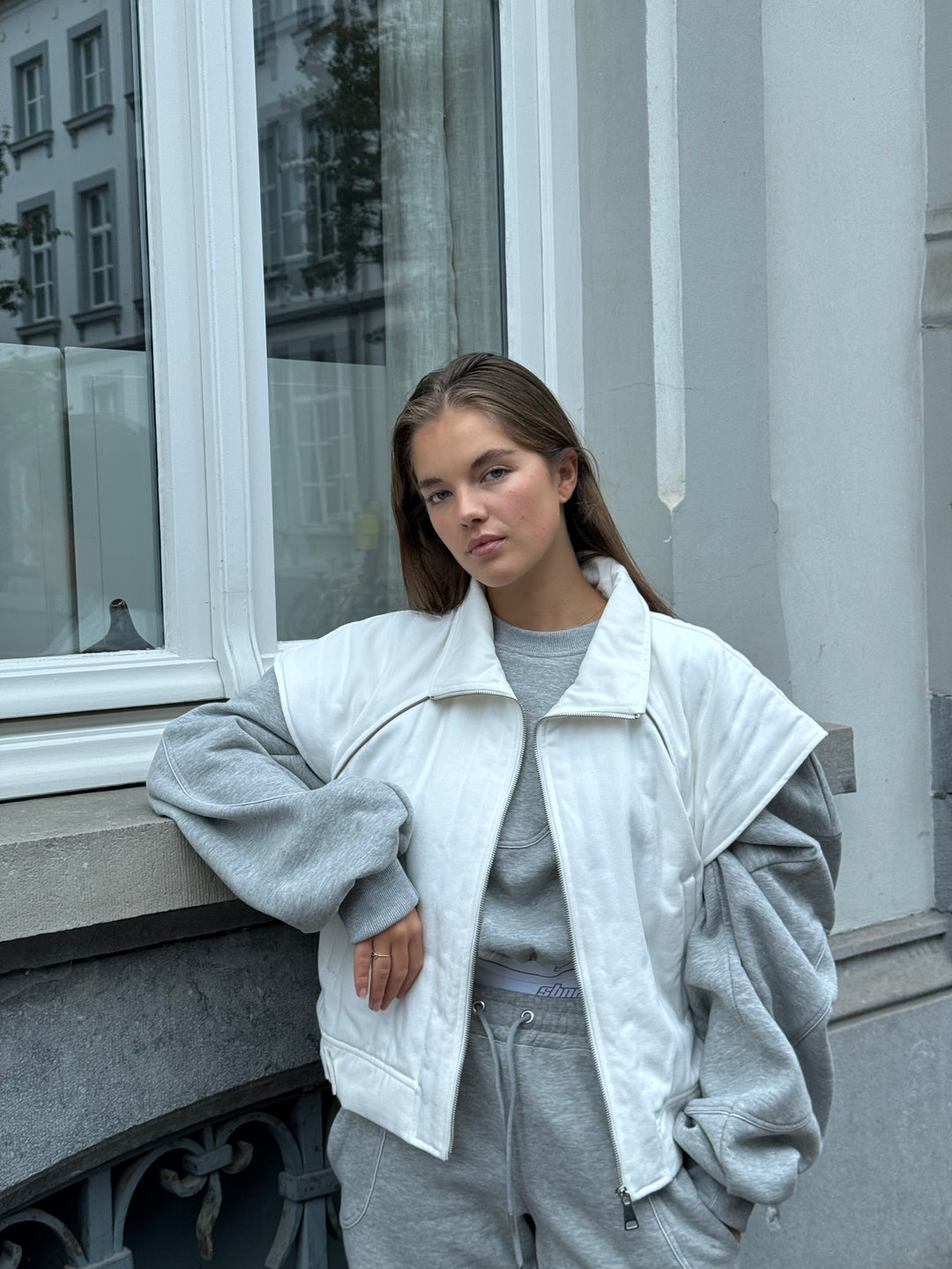 White Sleeveless Vest