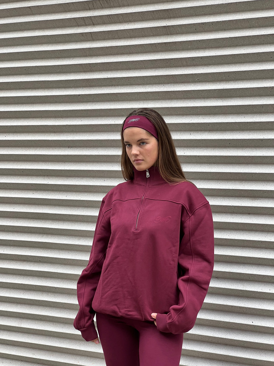 Burgundy Polo Sweater