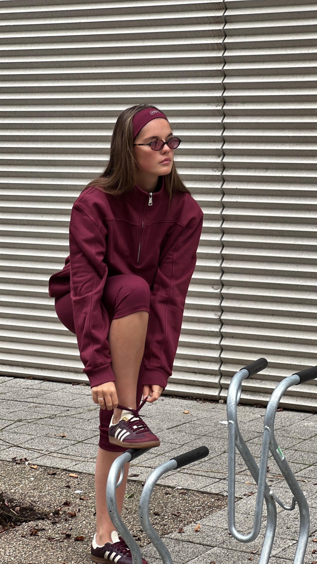 Burgundy Capri Legging