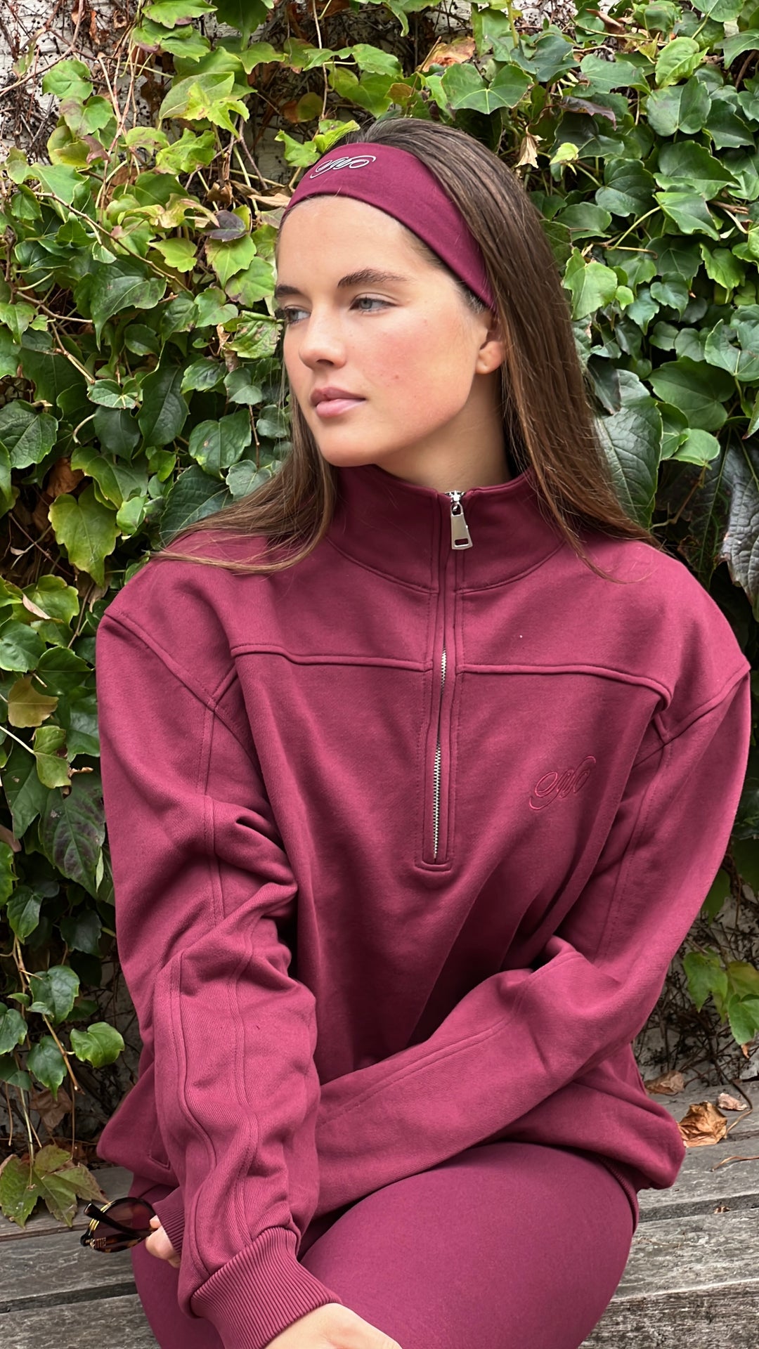 Burgundy Polo Sweater