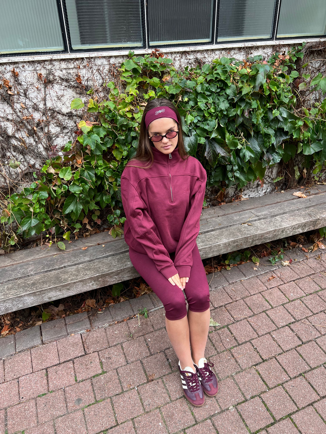 Burgundy Capri Legging