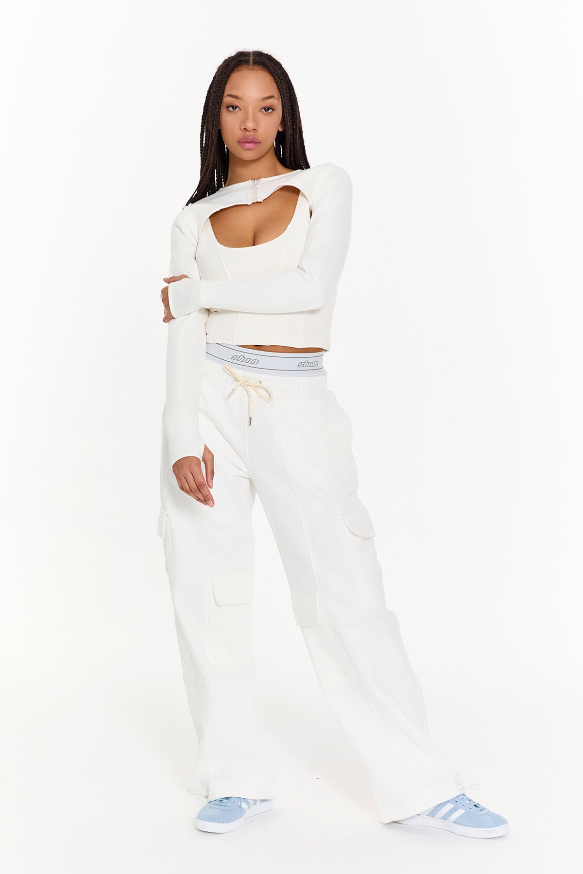 Super Crop Bolero White – Sebnem Gunay