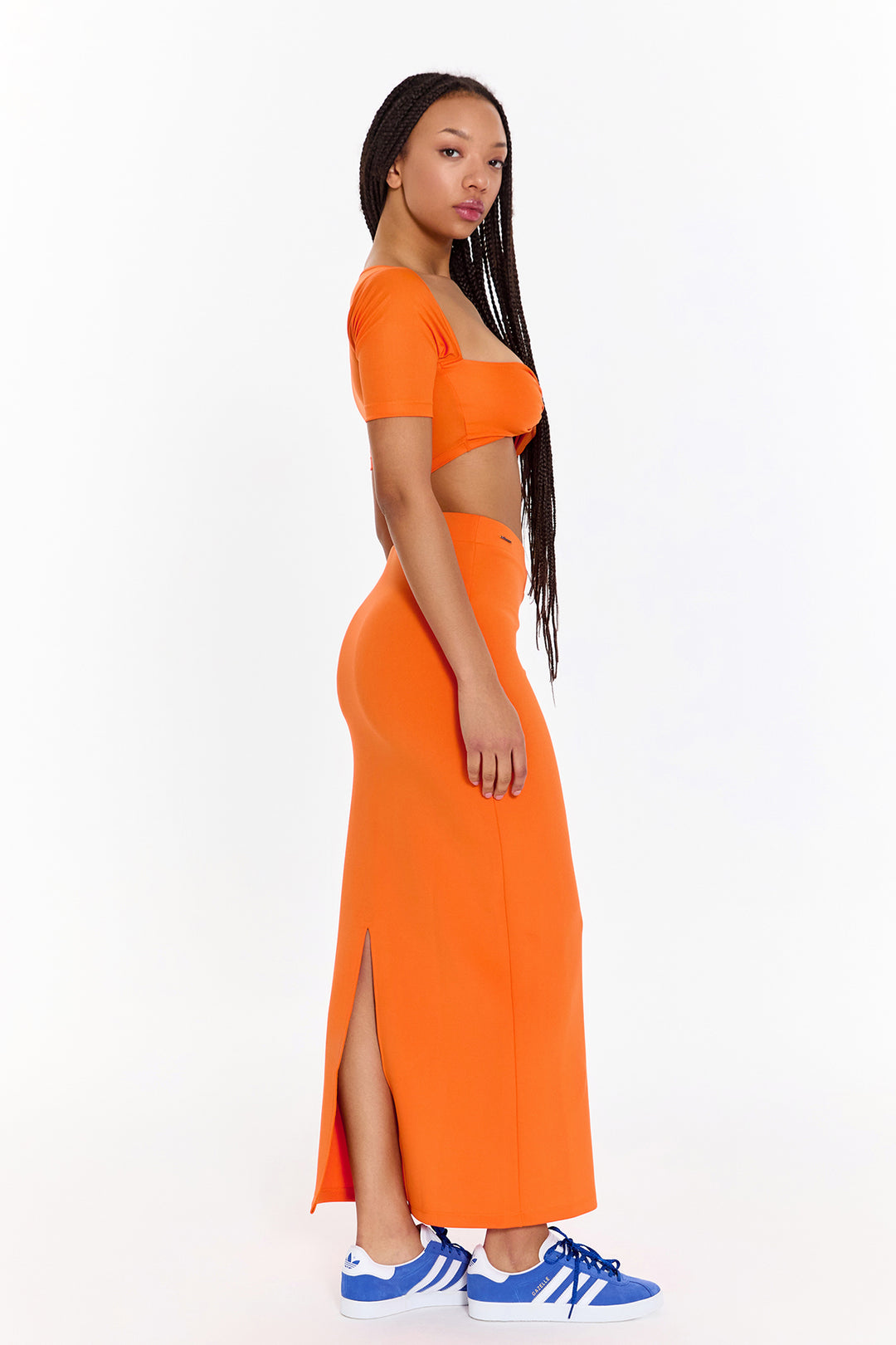 Gypsy Orange Long Skirt