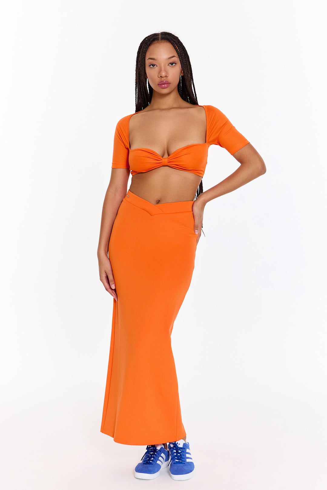 Gypsy Orange Long Skirt