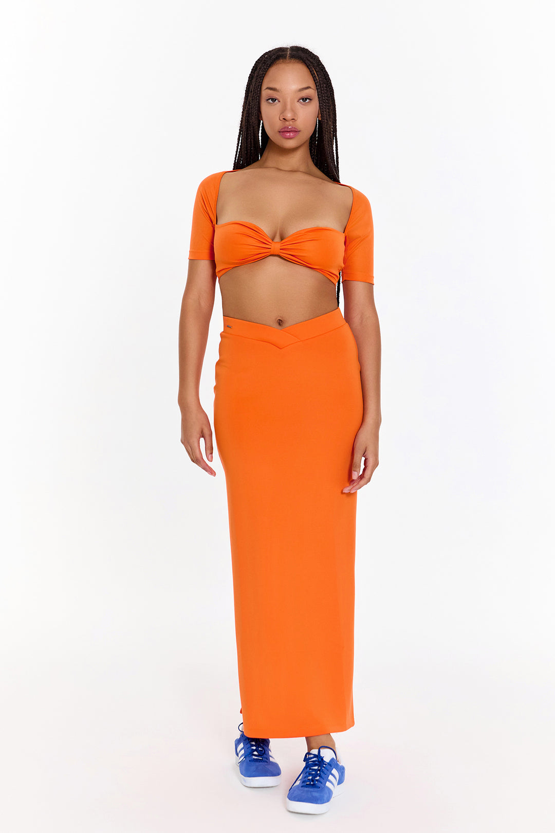 Gypsy Orange Long Skirt