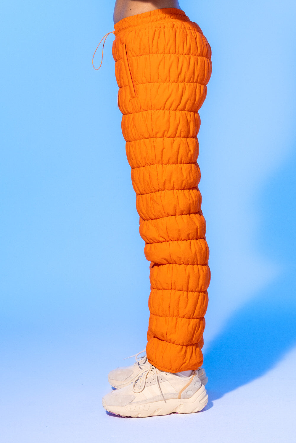 Orange Cloud Puffer Ski Pants