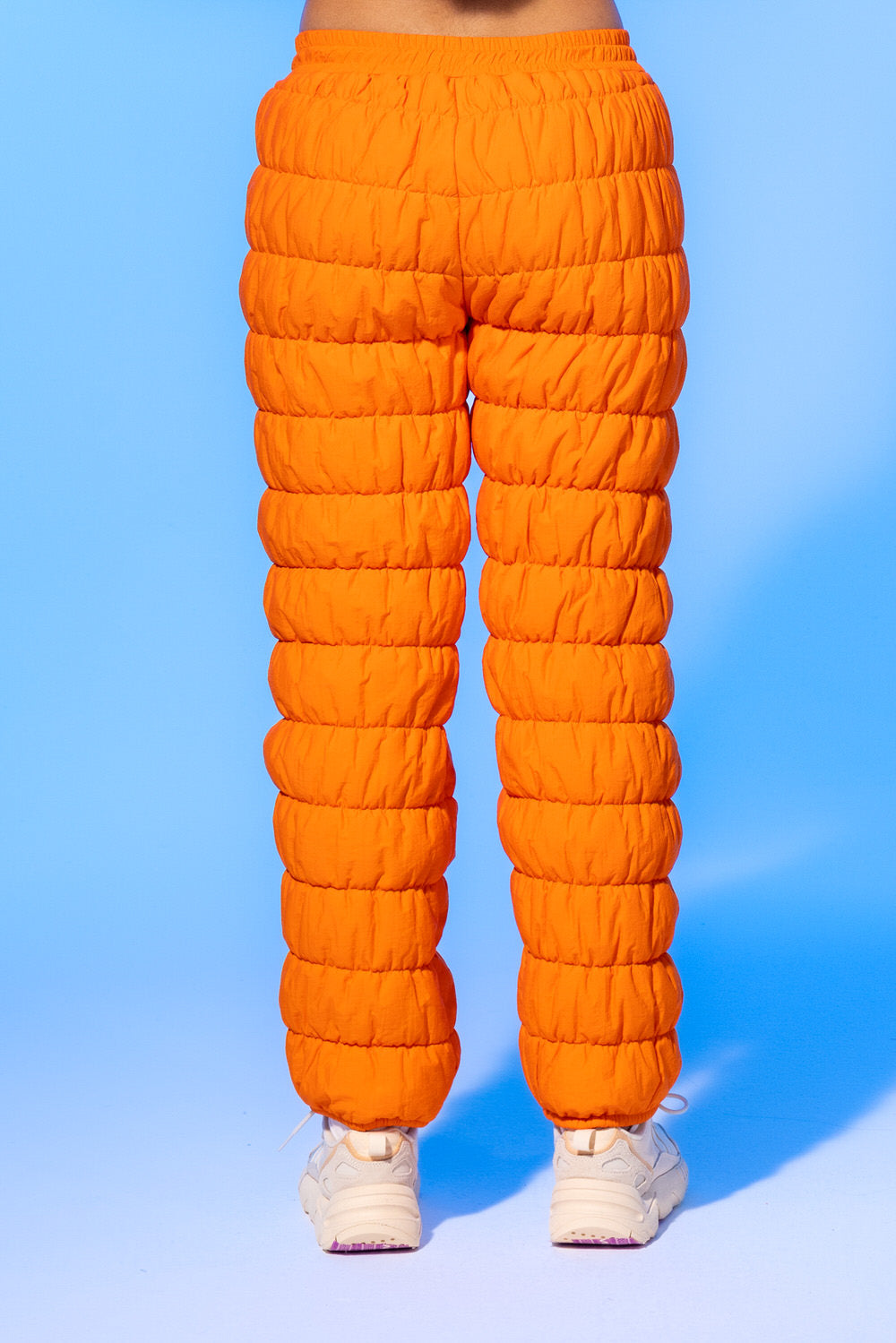 Orange Cloud Puffer Ski Pants