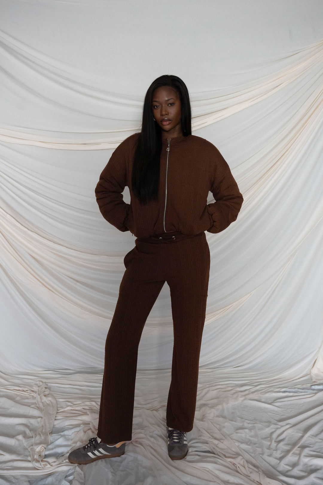 Brown Loose Fit Pants