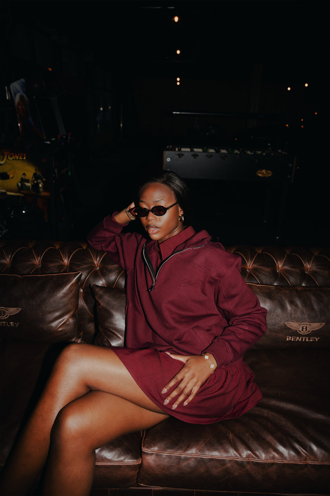 Burgundy Polo Sweater