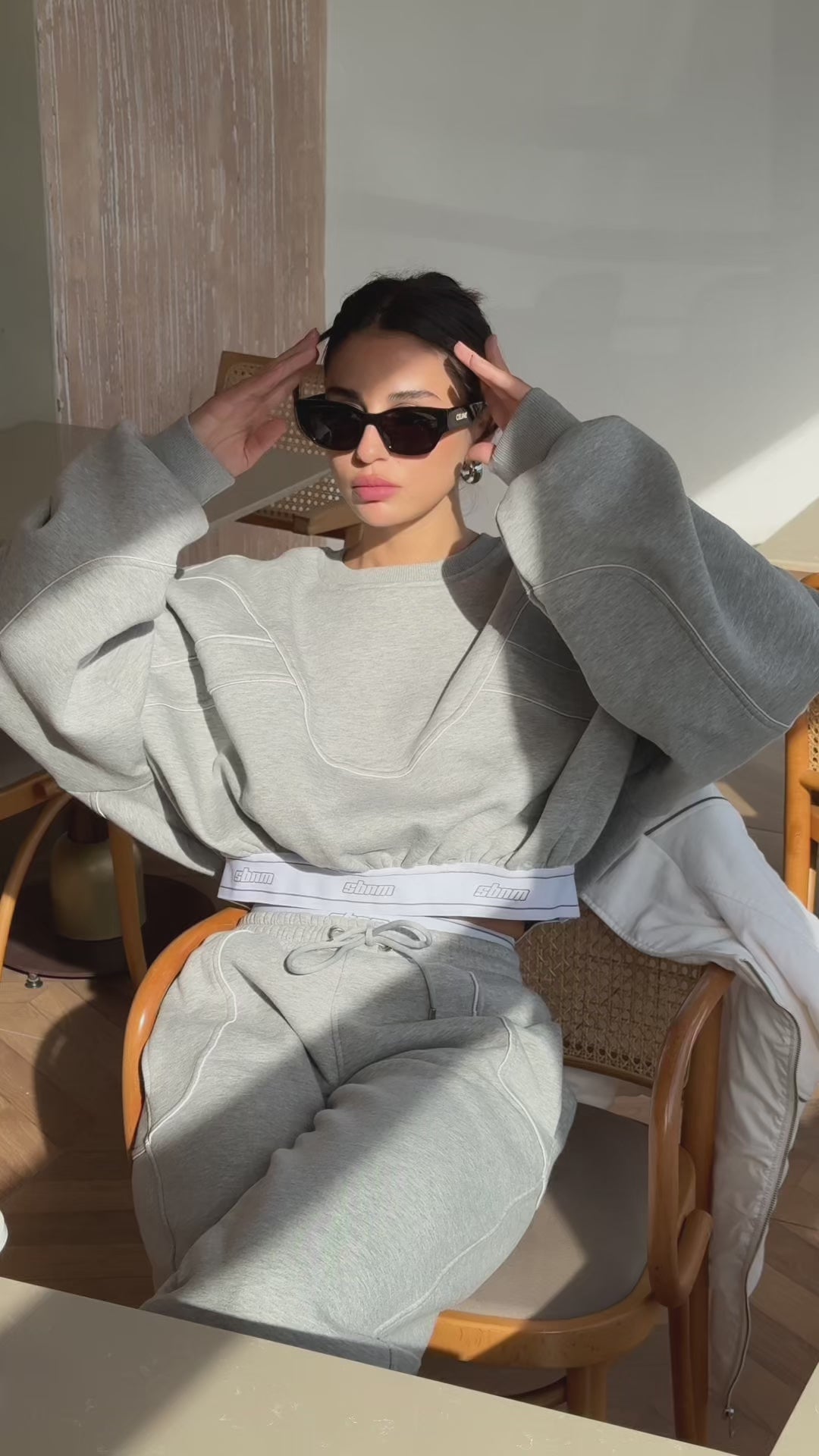 Grey contour sweatshirt