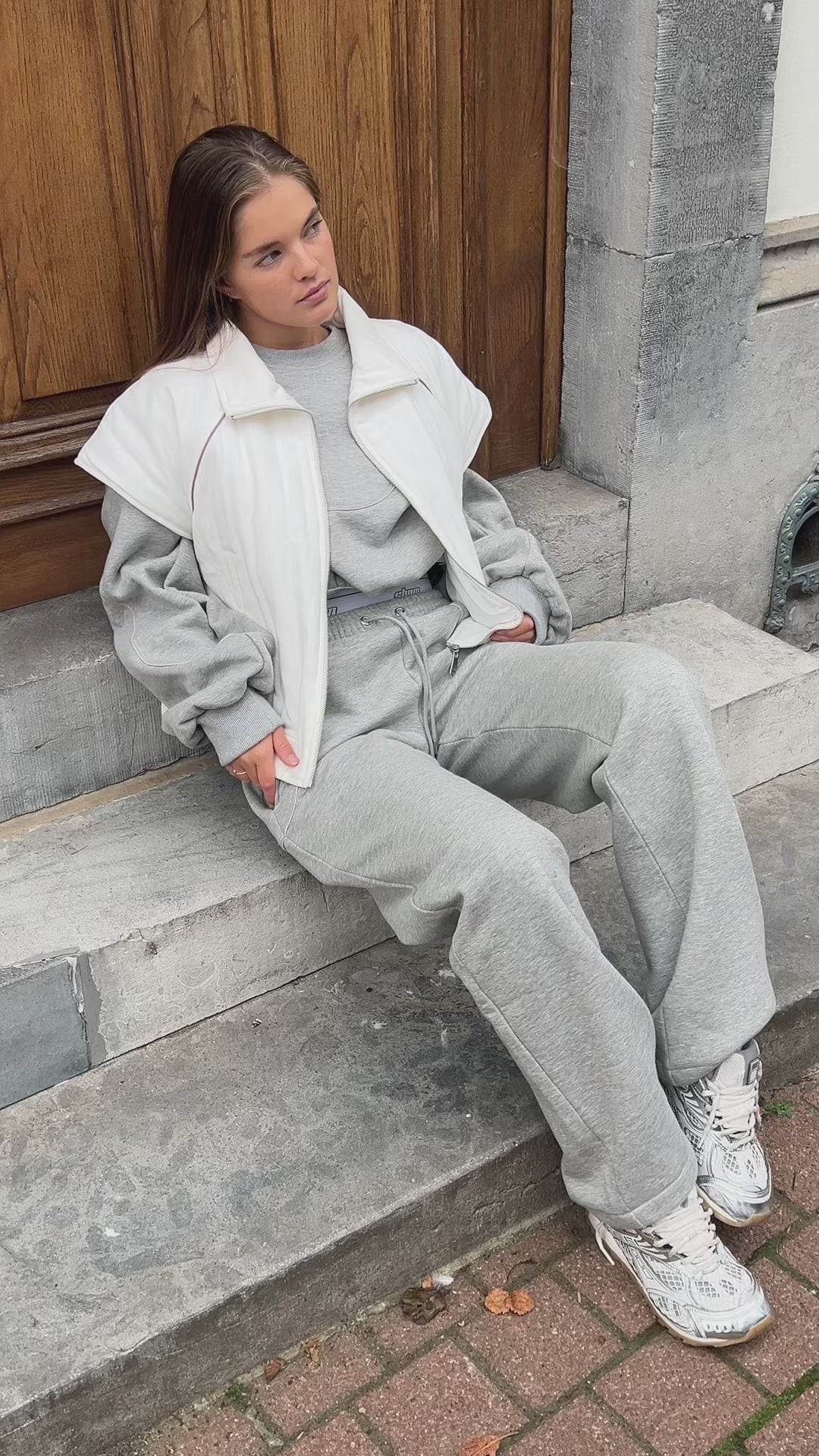 White Sleeveless Vest