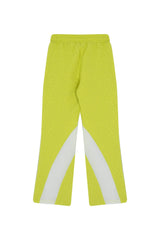 Kids Bright Lime Panelled Pants