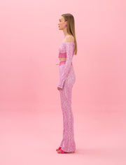 PINKY LOGOMANIA CROP TOP