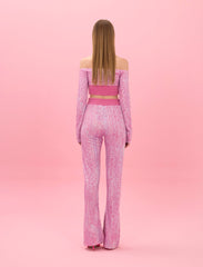 PINKY LOGOMANIA CROP TOP
