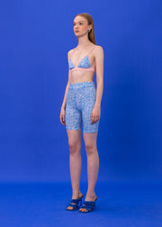 NAVY LOGOMANIA BIKER SHORT