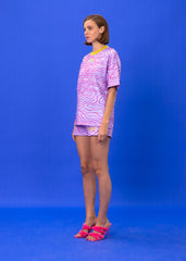 SEASTA PINK  COTTON BLEND T-SHIRT