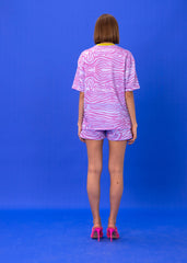 SEASTA PINK  COTTON BLEND T-SHIRT