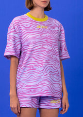 SEASTA PINK  COTTON BLEND T-SHIRT