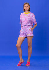 SEASTA PINK  COTTON BLEND T-SHIRT