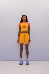 '' I Am '' Contrast Shorts