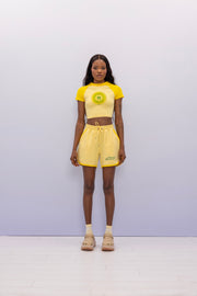 ''I Love''  Contrast Shorts