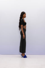 GYPSY BLACK LONG SKIRT