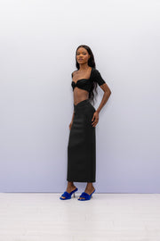GYPSY BLACK LONG SKIRT