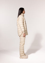 CREME CLOUD PUFFER SKI PANTS
